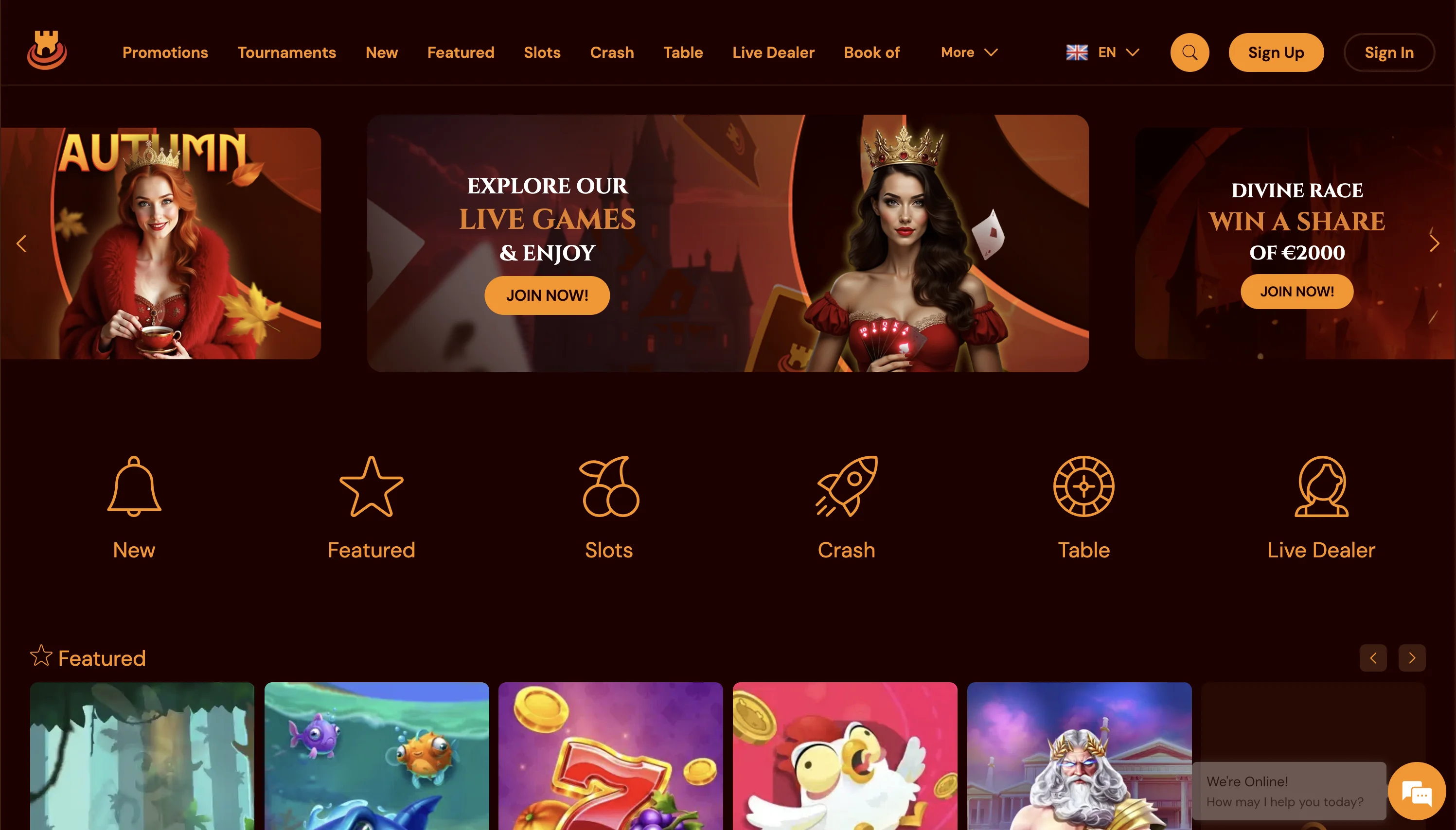 Screenshot of Spins Castle